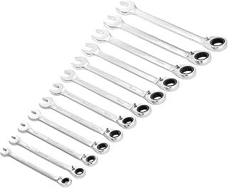 Draper 27692 HI-TORQ Metric Reversible Ratchet Combination Spanner Set (12 Piece)