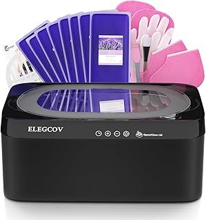 Paraffin Wax Machine for Hand and Feet, 4500ml Paraffin Warmer with 8 Pack Paraffin Wax Refills, Precision Temperature Control for Reservation Paraffin Wax Bath, Fast Wax Meltdown, Black