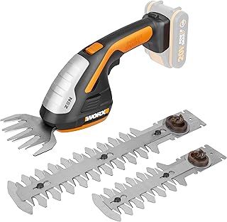 WORX WG801E.9 20V Cordless Shrub Shears, Hedge Trimmer, Grass Shear, 3-in-1 Garden Tool (Tool Only, no Battery or Charger)