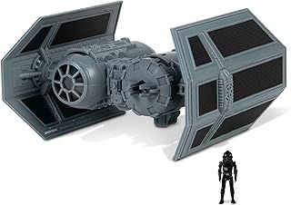 STAR WARS Micro Galaxy Squadron TIE Bomber - 5-Inch Starfighter Class Vehicle with 1-Inch TIE Pilot Micro Figure Accessory