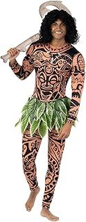 Morph Maui Costume Adult Men Hawaiian Fancy Dress Leaf Costume Halloween Character Costumes for Men