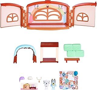 Bluey School Friends- Calypso's School Playset, 2.5 - 3" posable Figures Playset, Multicolor