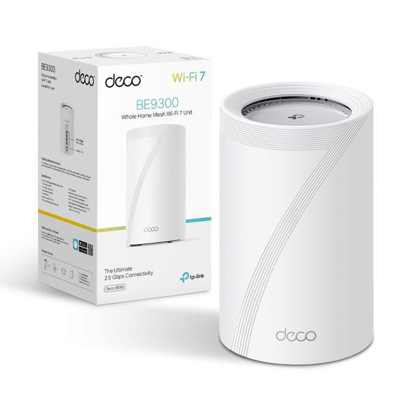 TP-Link Deco BE65 WiFi 7 Router, BE9300Mbps Tri-Band Gigabit WiFi