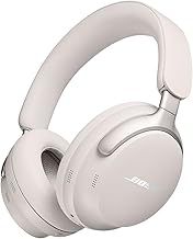 Bose QuietComfort Ultra Bluetooth Wireless Noise Cancelling Headphones for music with Spatial Audio, Over-the-Ear Headphones with Mic, Up to 24 Hours of Battery Life, White Smoke