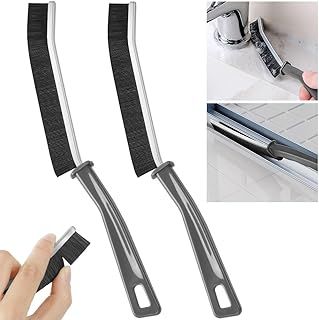 Vicloon Crevice Cleaning Brush, 2 Pcs Gaps Cleaning Brush, Bathroom Cleaning Brush, Window Groove Cleaning Brush, Crevice Cleaning Tools, Dead Corners Multifunctional Brushes for Home Kitchen