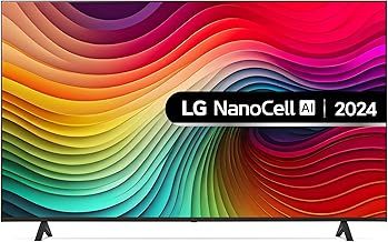 LG 50NANO82T6B 50-Inch Nanocell AI 4K UHD Smart TV, (α5 AI Processor Gen7, Freeview Play and Amazon Alexa, 60Hz), Ashed Blue [Model 2024]
