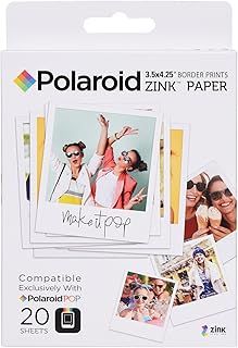 Polaroid POL-ZL3X420 Zink Photo Paper Compatible with POP 2.0 - Pack of 20