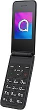 Alcatel 3082 4G mobile phone with flip cover, charging station and battery 1380 mAh, 1 MP camera with flash, large keys, Bluetooth, grey [ES/PT version]