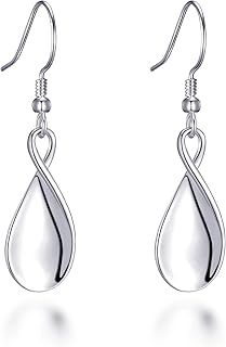 Philip Jones Sterling Silver Infinity Curve Earrings