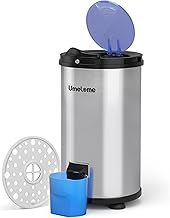 Spin Dryer 4kg by Umelome, Energy&Power Saving Spinner 3200 RPM Clothes Dryer, Energy Efficiency Class: A+++, Gravity Drain dryer, Silvery