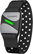 COOSPO HW807 Armband Heart Rate Monitor, Bluetooth 5.0 & ANT+ Dual HRM with HR Zone Heart Rate Variability, Optical HR Sensor with IP67 for Peloton Strava Zwift DDP Yoga