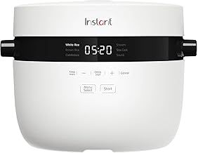 Instant Pots Rice Cooker & Steamer, 2.8L (12 Cup) - With Dishwasher-Safe Non-Stick Cooking Pot, Stainless-steel Steamer Basket, Measuring Cup, Rice Spoon - With Slow Cooker & Sauté Pan Functions