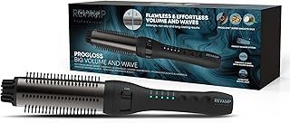 REVAMP Volume & Shape Ceramic Hot Brush for Hair Styling, 38mm Ceramic Barrel and Retracting Bristles, Adjustable Temperature, Automatic Shut-Off, Volumizing Brush for All Hair Types
