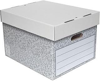 SUMMIT Storage Boxes with Lids, Large, Pack of 5