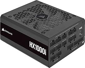 Corsair HX1000i Fully Modular Ultra-Low Noise ATX Power Supply - ATX 3.0 & PCIe 5.0 Compliant - Fluid Dynamic Bearing Fan - CORSAIR iCUE Software Compatible - 80 PLUS Platinum Efficiency - Black