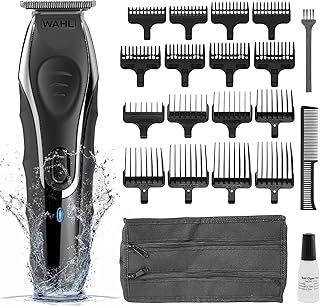 Wahl Aqua Blade Stubble & Beard Trimmer, Trimmers for Men, Stubble Trimmers, Male Grooming Set, Close Cutting, Fully Washable, Suitable for Wet/Dry Use, Beard Care