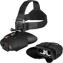 Nightfox Swift USB Rechargeable Night Vision Goggles | Head Mounted | Wide Viewing | 1x Magnification | Close-Quarters Tactical Infrared Binoculars for Adults | NVG