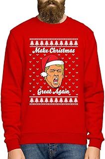 Make Christmas Great Again Jumper - Funny Donald Trump Mens Xmas Sweater