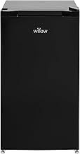 WUCFZ48B 60L Small Freezer - Recessed Handle, Reversible Door, Undercounter Freezer, 3 Drawers, Adjustable Thermostat, Mark-Proof Finish, 4* Freezer Rating, Easy Clean, Adjustable Feet - Black