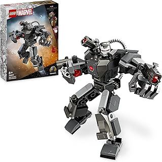 LEGO Marvel War Machine Mech Armour, Buildable Toy Action Figure for Kids with 3 Stud Shooters, Legendary Character from the MCU, Gifts for Boys and Girls Aged 6 Plus Years Old 76277