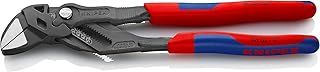 Knipex Pliers Wrench pliers and a wrench in a single tool grey atramentized, with multi-component grips 250 mm (self-service card/blister) 86 02 250 SB