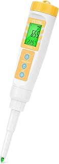 pH Meter for Food, Digital Food pH Tester, Accurate Canning pH Test Kits with ATC, Professional Fermenting pH Test Pen, Spear pH Probe for Bread Cheese Sushi Rice Sourdough Sauce Meat