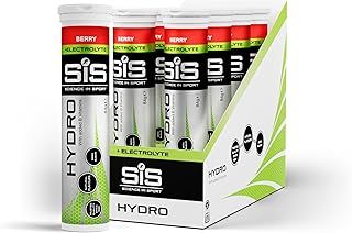 Science In Sport Hydro Hydration Tablets, Gluten-Free, Zero Sugar, Berry Flavour Plus Electrolytes, 160 Effervescent Tablets (20 x 8 Bottles)