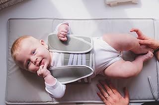 The Turning Tot Baby Changing Mat with Anti-Roll Design for Ages 6 Months - 2 Years in Neutral