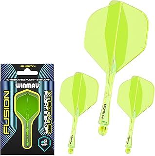 WINMAU Fusion Intergrated Dart Flight and Shaft System - 1 set per pack (3 flights and shafts in total)