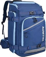 AUMTISC Ski Boot Backpack Bag, Padded SKi Boots and Helmet Bags for Flying Air Travel, Skiing Gear, Goggles, Gloves, Skis & Snowboard