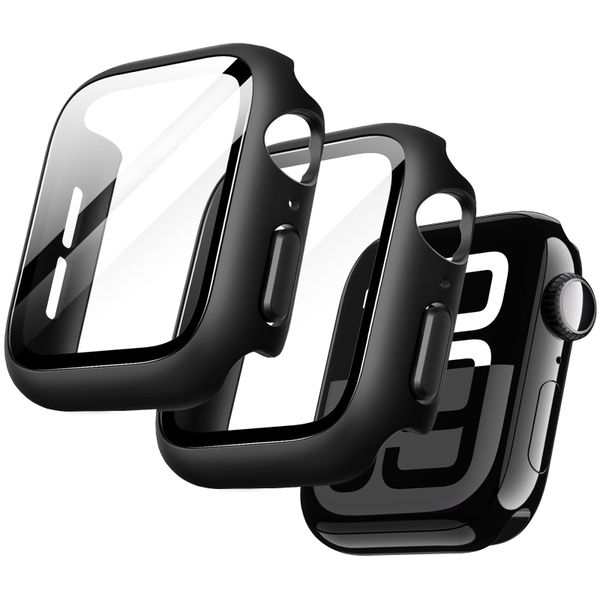 JETech Case with Screen Protector for Apple Watch Series 11/10 46mm, Black