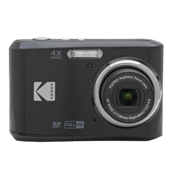 KODAK Pixpro FZ45 – 16.44 Megapixel Compact Digital Camera, 4x Optical Zoom, 2.7-inch LCD Screen, 720p HD Video Recording, AA Battery Included – Black