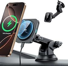 ESR for 15W MagSafe Car Charger, Car Phone Holder Wireless Charger for Dashboard Windshield MagSafe Car Mount Charger, Magnetic Phone Car Mount for iPhone 16 15 Pro Max Plus 14 13 12 Galaxy S25 Series