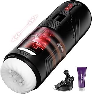 Automatic Male Masturbator Cup Sex Toys for Men with 7 Telescopic ＆ Rotating Vibration, Male Sex Toys for Penis Stimulation, Adult Sex Toys4mens UK Penis Pump Vibrator Stroker Toy Men Sex Toy