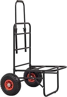 Michigan Heavy Duty Folding Compact Fishing Trolley, Seat Box, Equipment Barrow