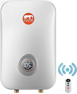 Instant Electric Tankless Water Heater 220/240V, FVSTR Small Smart Portable Self-Modulating on Demand?Use Under Sink Kitchen Household Shower, Hot Water for House Shower [Energy Class A] (7.5KW)