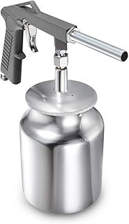 Twilight Garage Aluminum Air Undercoating Spray Gun with Suction Feed Cup Apply Sprayable Truck Bed Liner Coating, Rubberized Undercoat, Rust Proofing, Chip Guard Paint