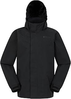 Mountain Warehouse Solar Kids Unisex Waterproof Jacket - Rip Stop Fabric, Taped Seams Adjustable Cuffs, Adjustable Hood, Boys & Girls, Best for & Outdoors