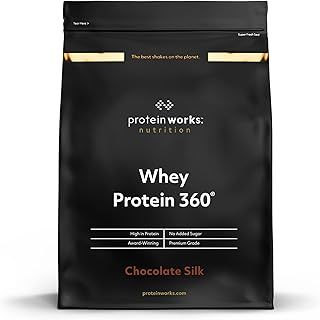 Protein Works - Whey Protein 360 | Premium Whey Shake | Whey Protein Powder Blend | No Added Sugar Protein Shake | 20 Servings | Chocolate Silk | 600g