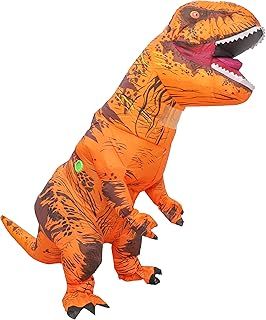 Inflatable Dinosaur Costume Adult Fancy Dinosaur Suit Blow up Trex Full Body Dino Costume For Halloween Cosplay Party