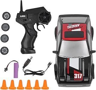 VGEBY 1/24 RC Car, RC Drift Car Rechargeable Powerful 2.4G Remote Control 4WD Vehicle Toy Kids Toys