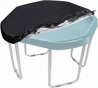 YUJHON Tuff Tray Cover, Sand Water Pit Tuff Tray Table Cover with Strong Elastic Edges and Buckle, Black (103 x 103 x 10cm) Universal Fit Any Tuff Tray Size