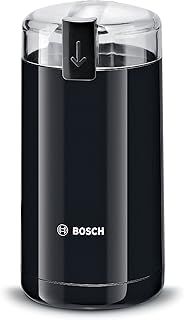 Bosch Coffee Electric Grinder, for 75 g Beans with One Touch Operation, Safety Function, Stainless Steel Chopping Blade, 180 watts, Black, MKM6003NGB