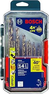 BOSCH CO14 14-Piece Cobalt Metal Drill Bit Set