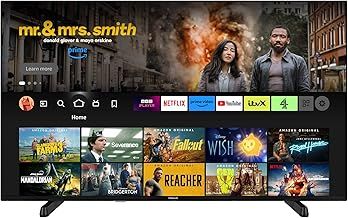 Finlux MU24F 50 inch, 4K HDR Fire TV, Freeview Play, Netflix, YouTube, Prime Video, Disney+, Now TV, TNT Sports, Alexa, Dolby Atmos, Dolby Vision, DTS Virtual X, DTS HD, Motion Flow, Micro Dimming