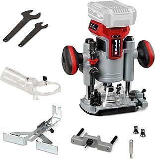Einhell Power X-Change 18V Cordless Wood Router Tool - Brushless Motor, 35mm Stroke Height, Fine Depth Adjustment - TP-RO 18 Li BL Router Woodworking - Battery and Charger Not Included