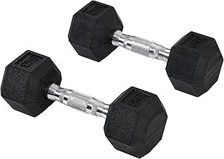 HOMCOM 2x4kg/2x5kg/2x6kg/2x8kg/2x10kg Rubber Dumbbell Sports Hex Weights Sets Home Gym Fitness Hexagonal Dumbbells Kit Weight Lifting Exercise