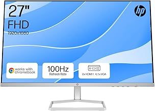 HP Series 5 27" FHD Monitor (527sf) - 100Hz Refresh Rate, 1500:1 CR, 99 percent sRGB Colour & 300 Nits - HDMI & VGA Ports - Low-Blue Light, Ergonomically Adjustable, WWCB Certified - Responsibly Made