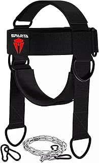 Sparta Adjustable Neck Harness for Strength Training – Enhance Core Neck Stability for MMA, Boxing, Football & More 4mm Neoprene Padding Durable Build Neck trainer Head Harness