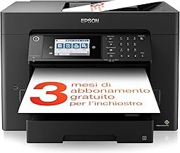 Epson WorkForce WF-7840DTW | A3+ 4-in-1 Printer - Duplex Printing, Scan, Copy, Fax - WiFi Direct, Ethernet, PrecisionCore, 25ppm Black/12ppm Colour, Mobile, Economy Inks